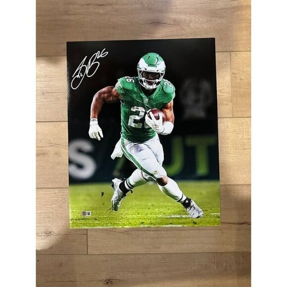 Saquon Barkley signed autographed Philadelphia Eagles 16x20 Photo Beckett - Picture 1 of 4